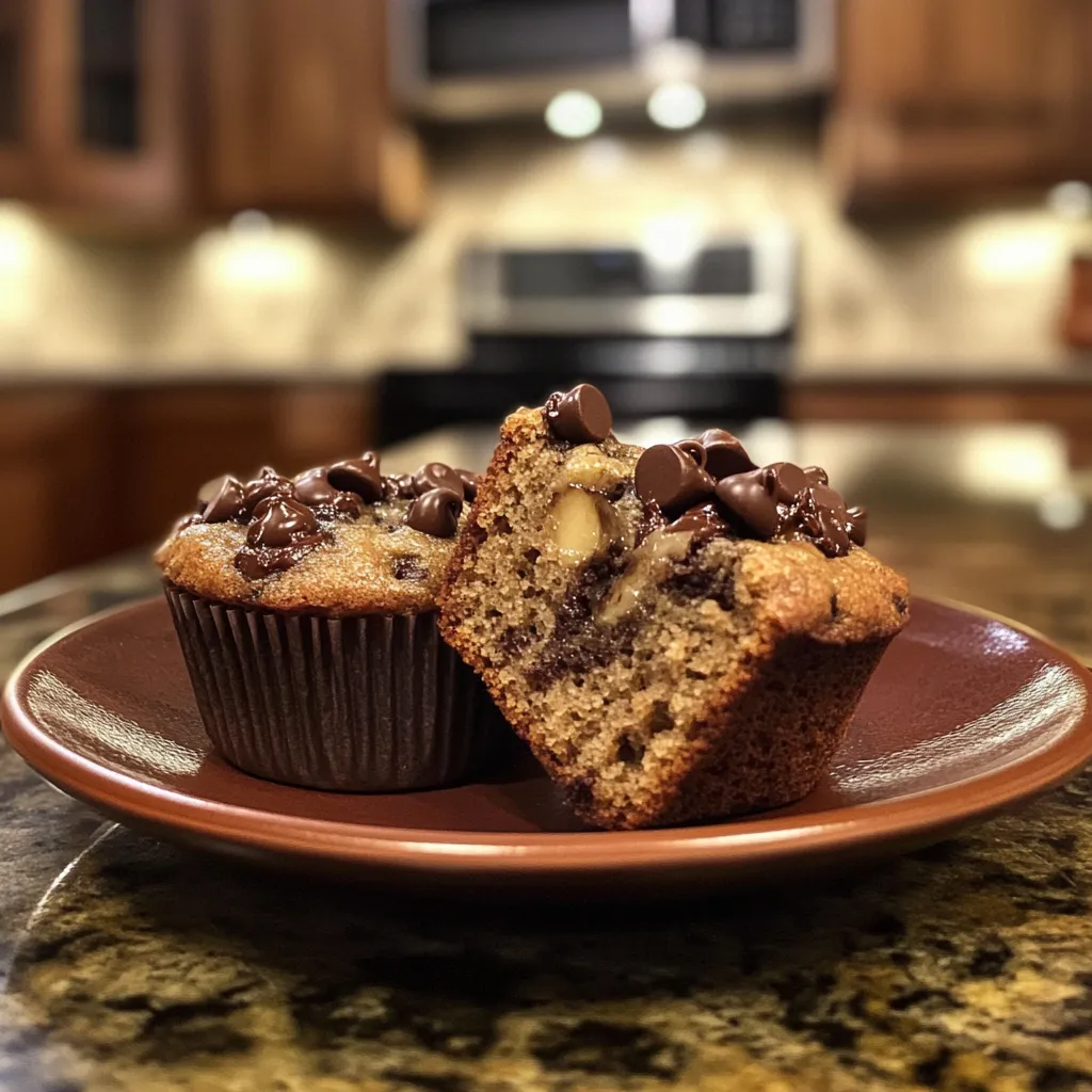 Chocolate Chip Banana Bread Muffins
