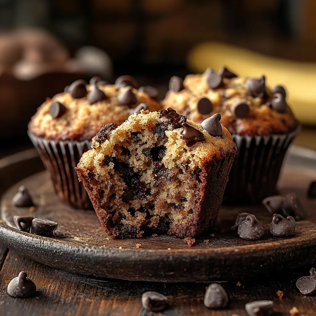 Craving chocolate chip banana bread muffins? Bake them today!