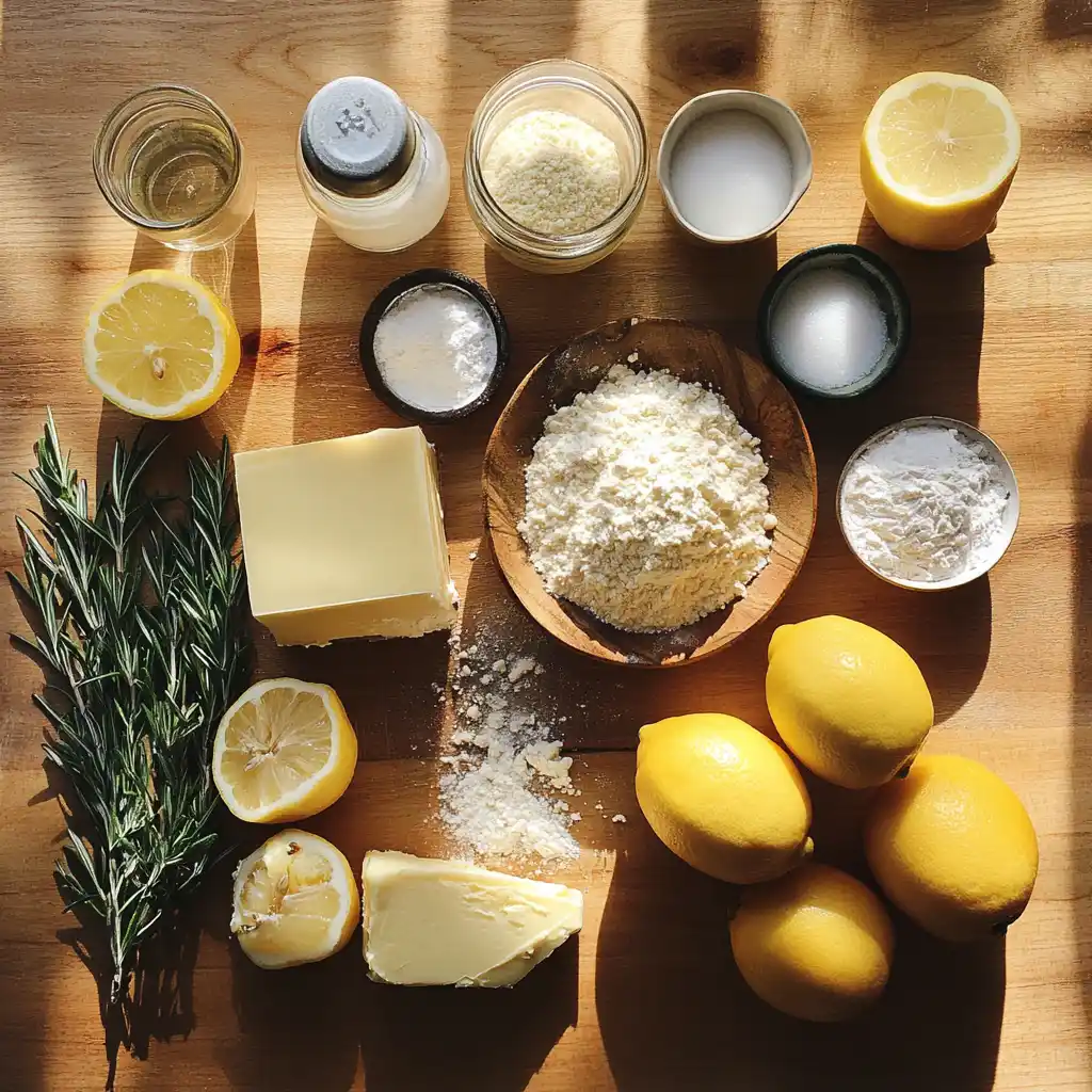 ricotta-polenta cake with lemon-rosemary syrup