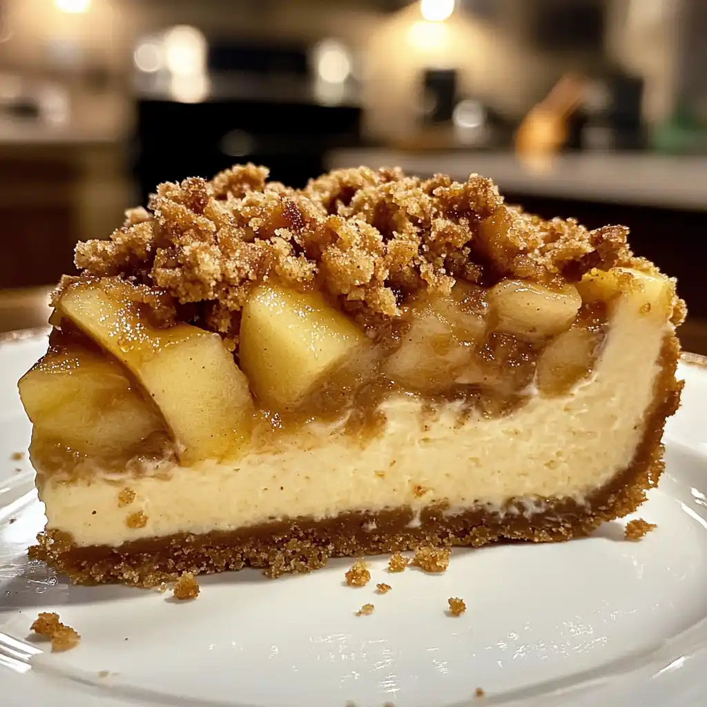 Apple Crumble Cheesecake