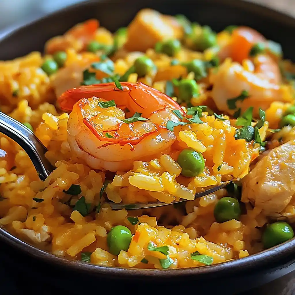 Arroz Con Pollo Y Camarones Recipe