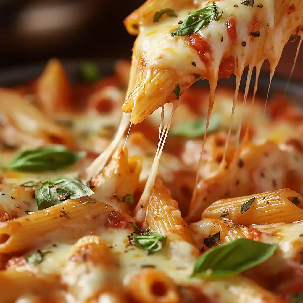 Baked Penne Pasta With Mozzarella