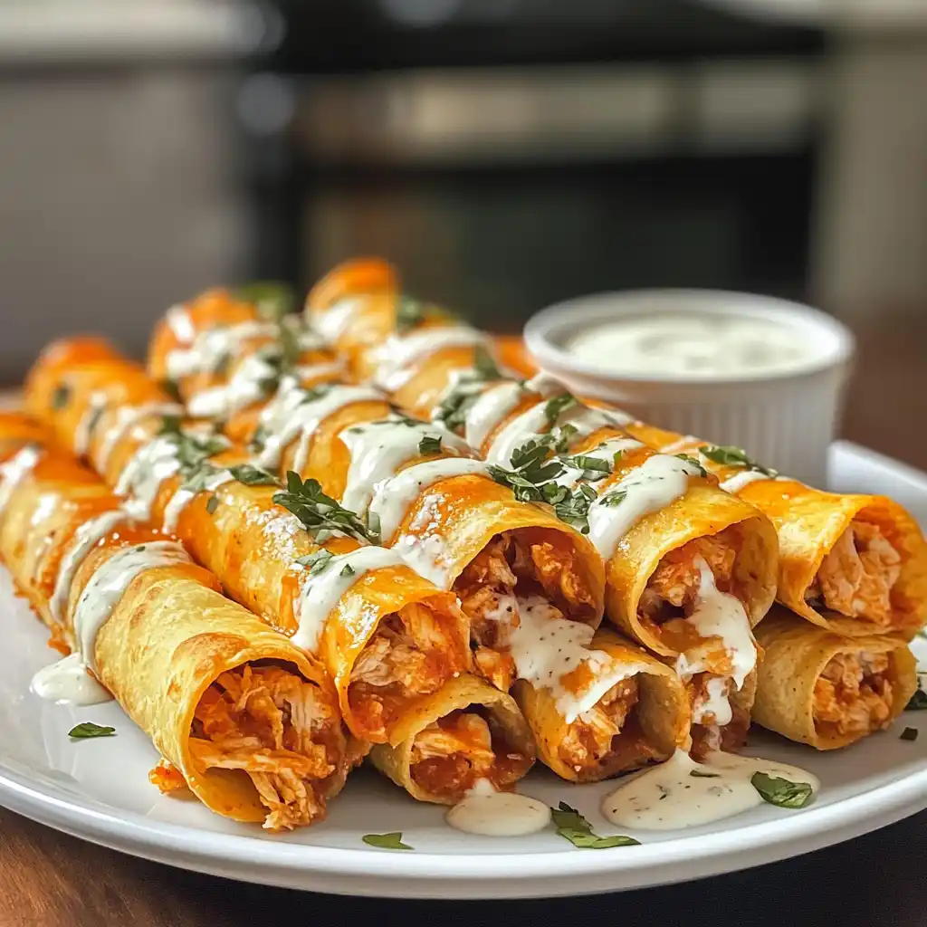 Buffalo Chicken Taquitos