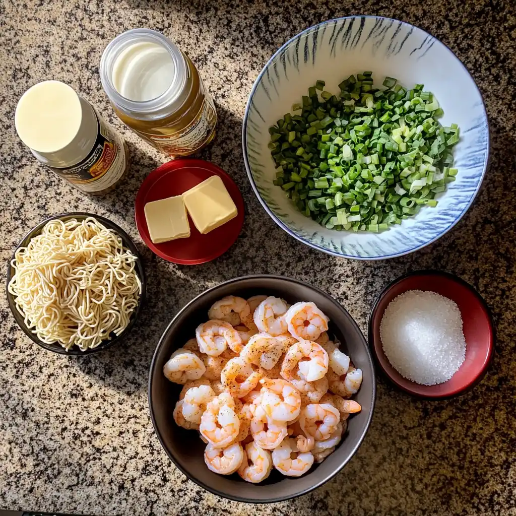 Cajun Garlic Shrimp Ramen Noodles