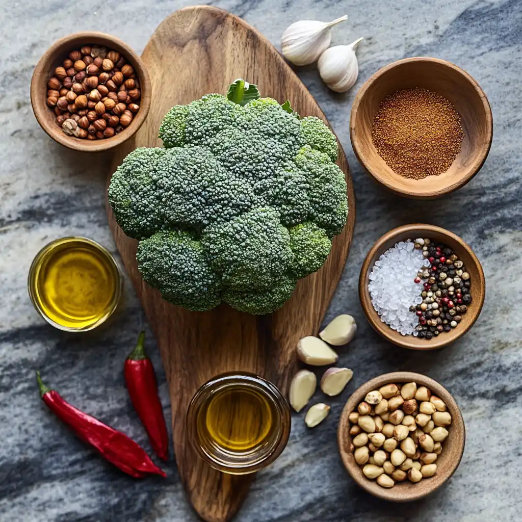 Charred Broccoli with Hazelnut Romesco