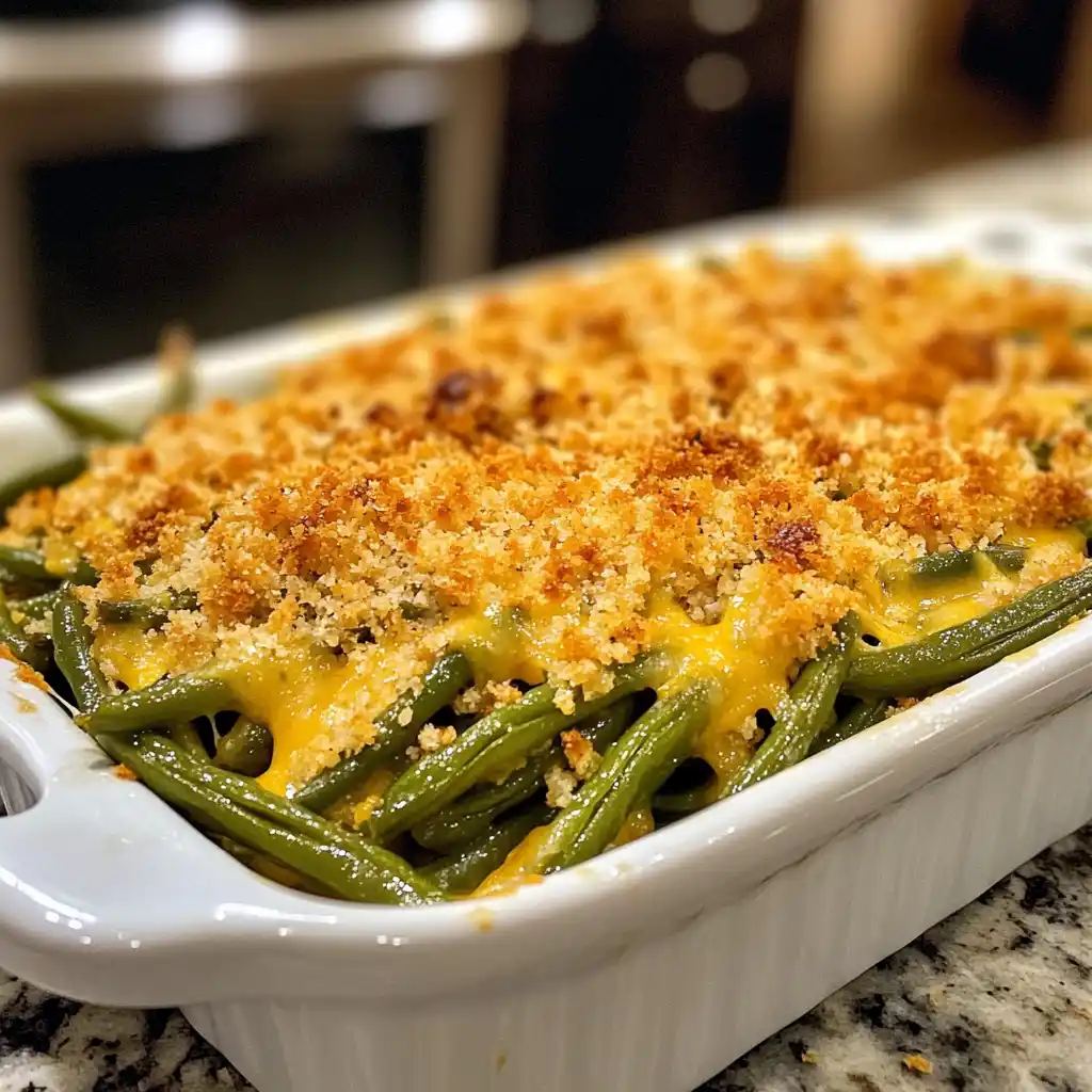 Cheesy Baked Green Beans: Get This Delicious Recipe Now!