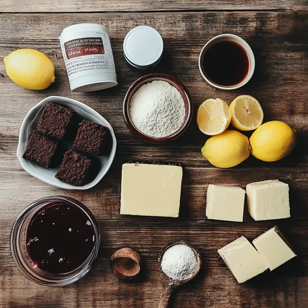 Cherry Chocolate Brownie Cheesecake Bars