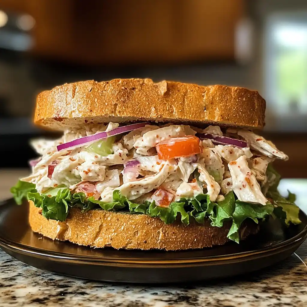 Chicken Salad Sandwich with Chili Crisp