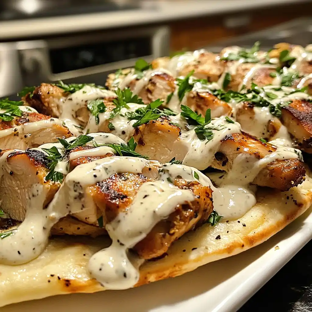 Chicken Shawarma with Creamy Garlic Sauce