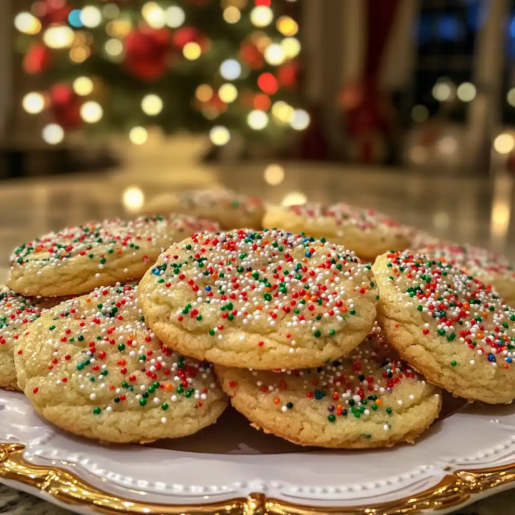 Christmas Sprinkle Cookies Recipe delights everyone.