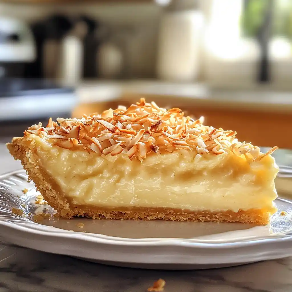 Coconut Custard Pie Recipe for a heavenly treat.