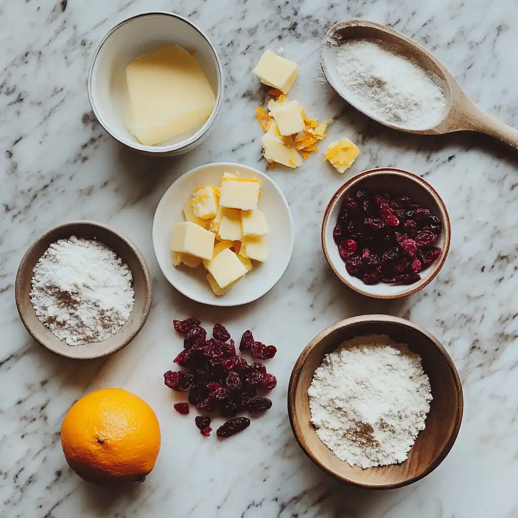 Cranberry Orange Shortbread Cookies Recipe