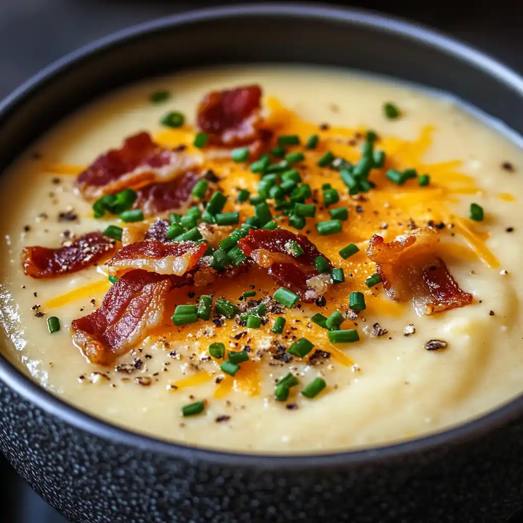 Creamy Loaded Cauliflower Soup