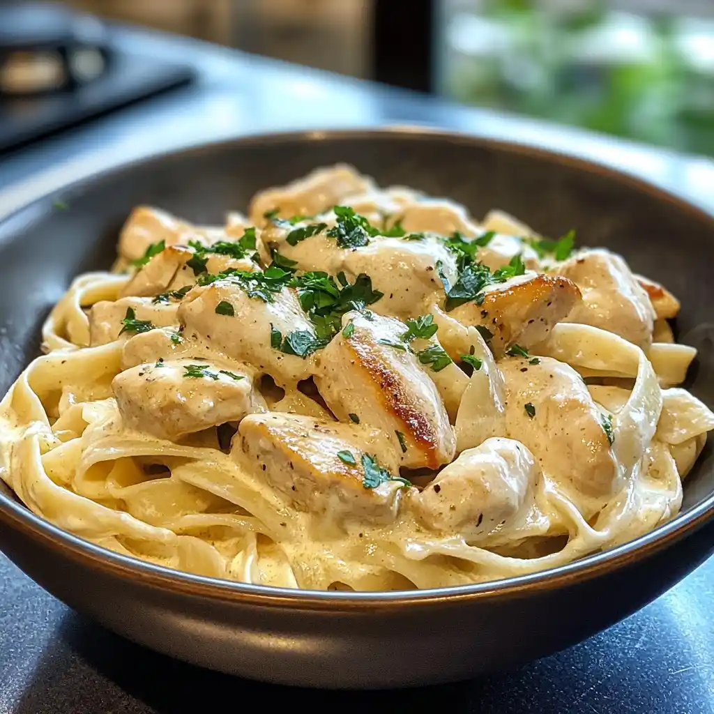 Creamy chicken pasta 