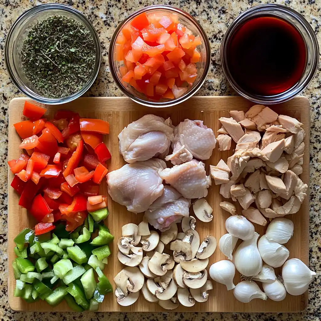 Crockpot Chicken Cacciatore