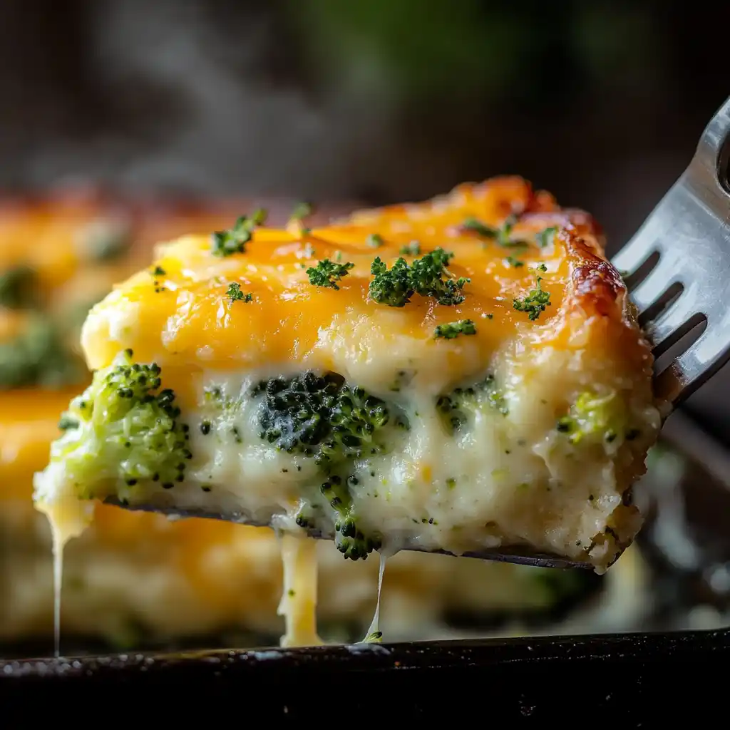 Crustless Broccoli and Cheddar Quiche Recipe