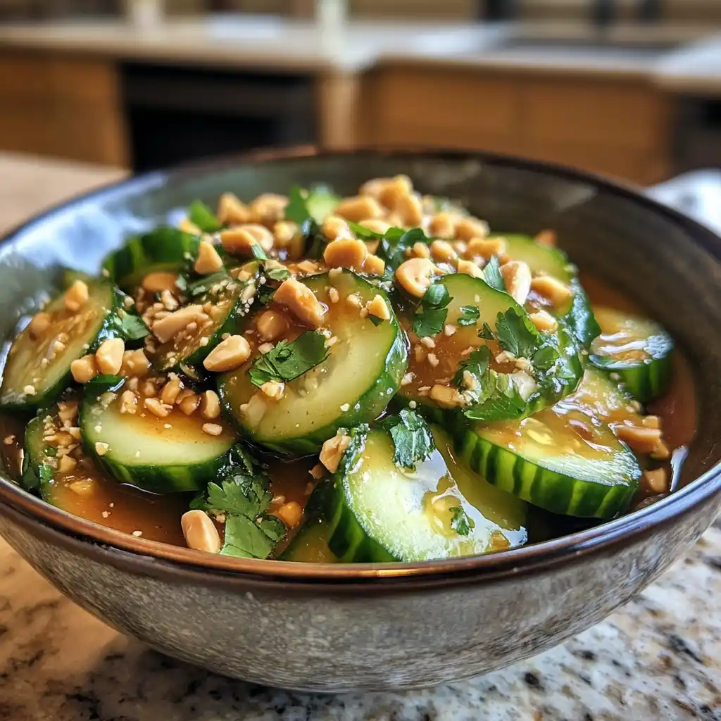 Cucumbers in Spicy Peanut Sauce: Savor This!