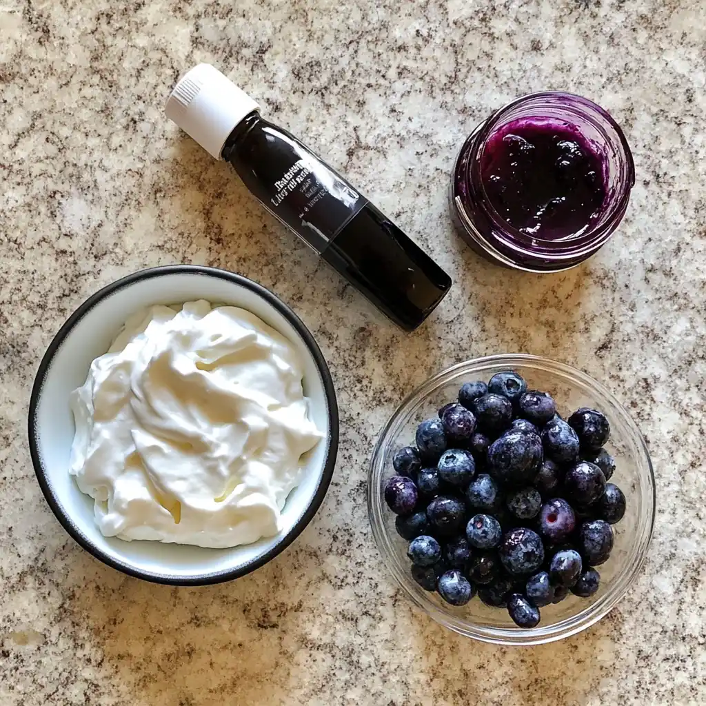 Frozen Blueberry Swirl Yogurt Bites