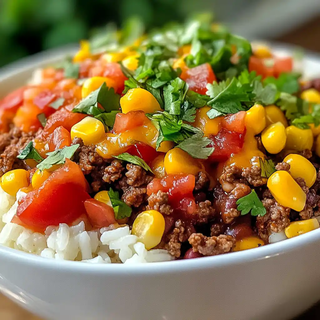 Ground Beef Burrito Bowls