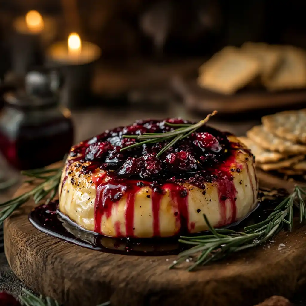 Halloween Bloody Baked Brie: Spooky Delights Await!