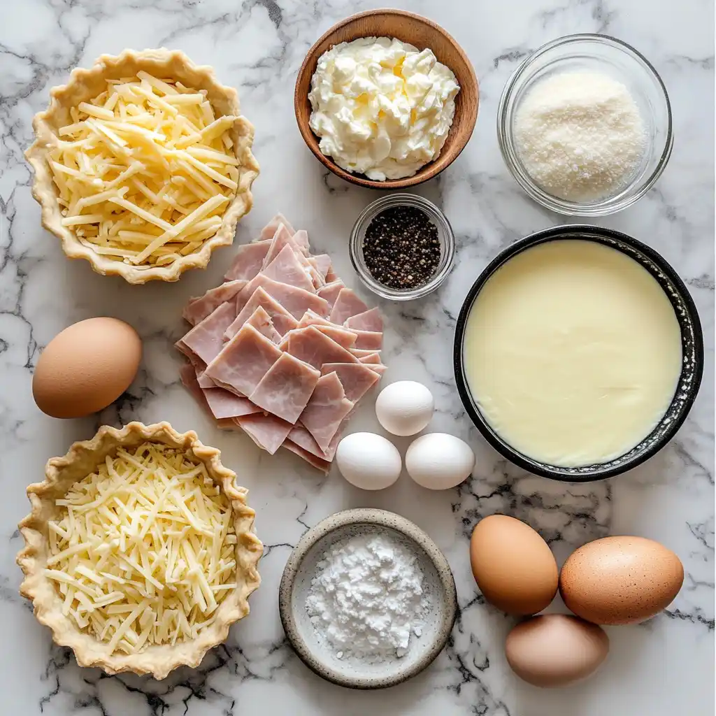 Ham and Cheese Quiche Recipe