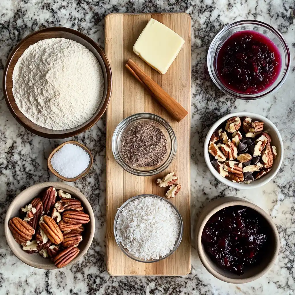 Keto Cranberry Pecan Magic Bars