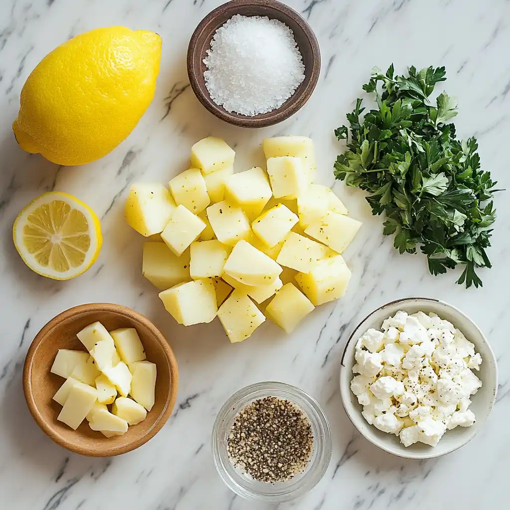 Lemon-Feta Roasted Potatoes