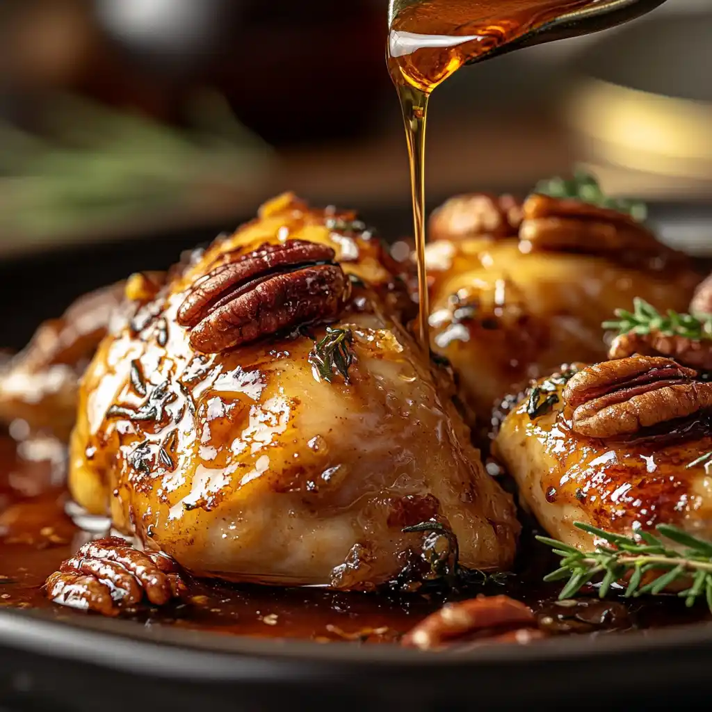 Maple Bourbon Pecan Chicken Recipe