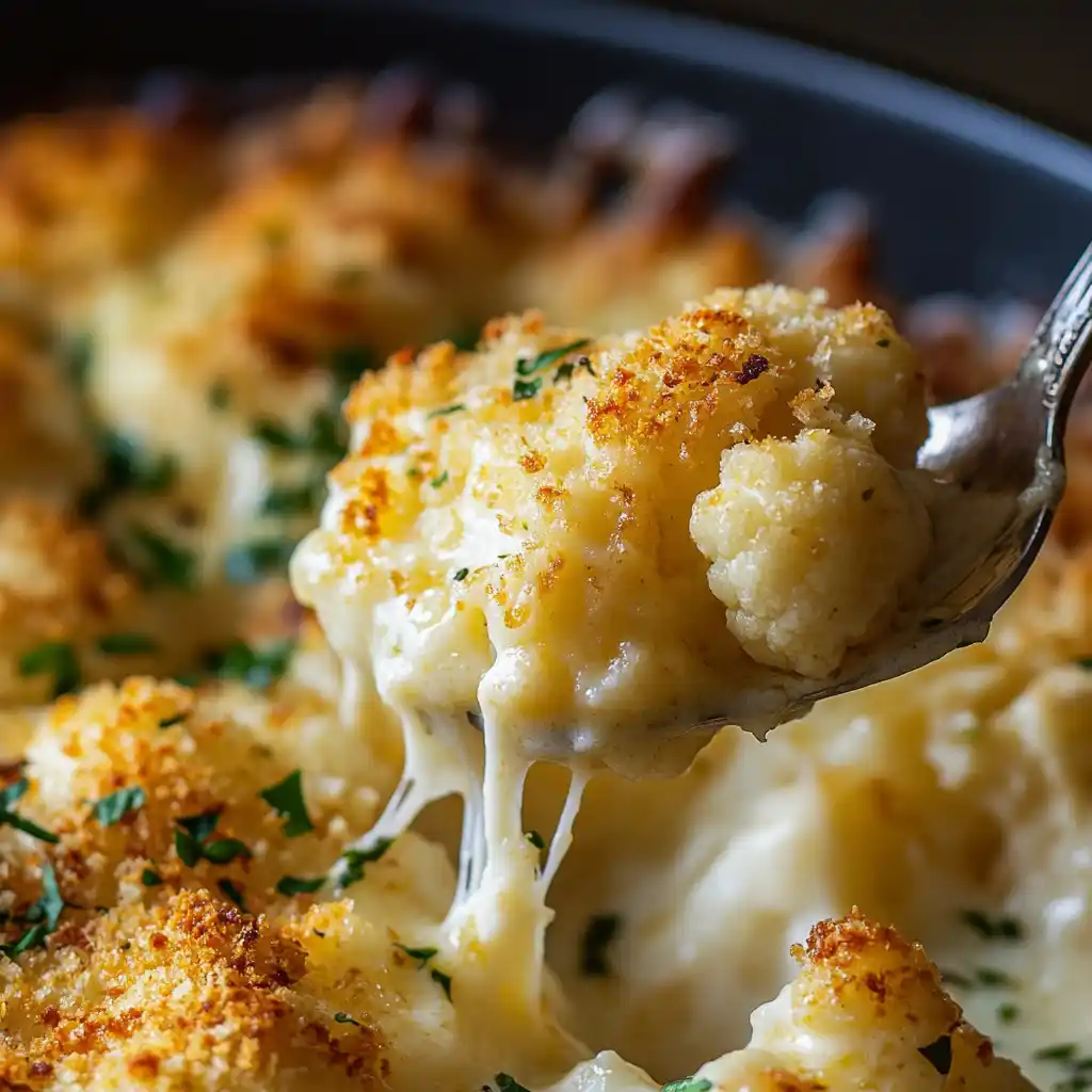 Parmesan Cauliflower Gratin