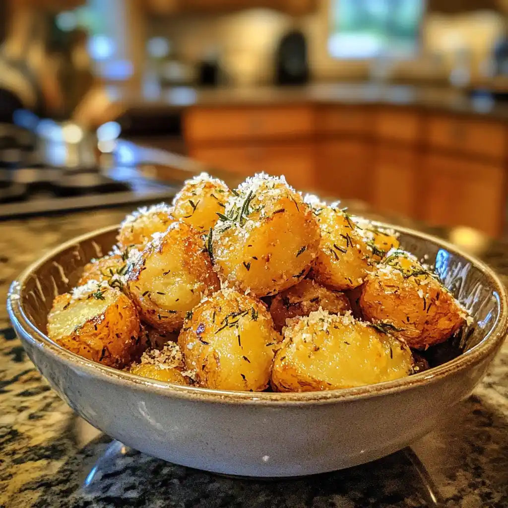 Parmesan Crusted Baby Potatoes