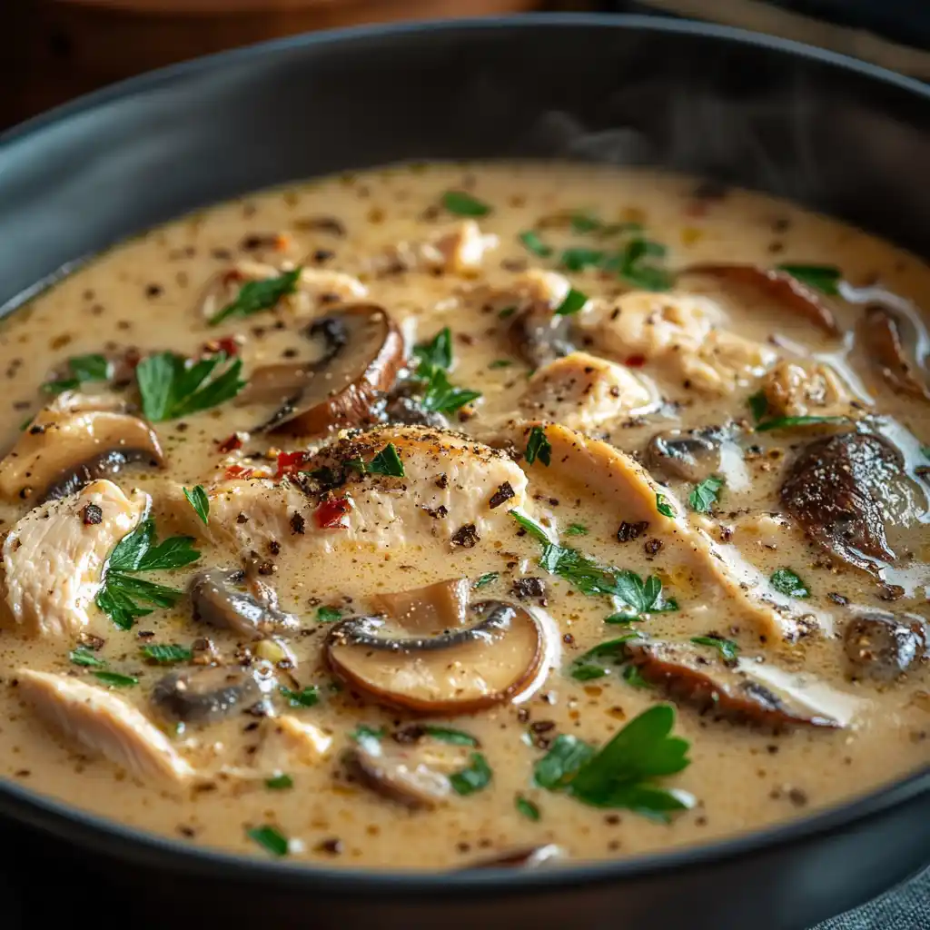 Rotisserie Chicken Mushroom Soup