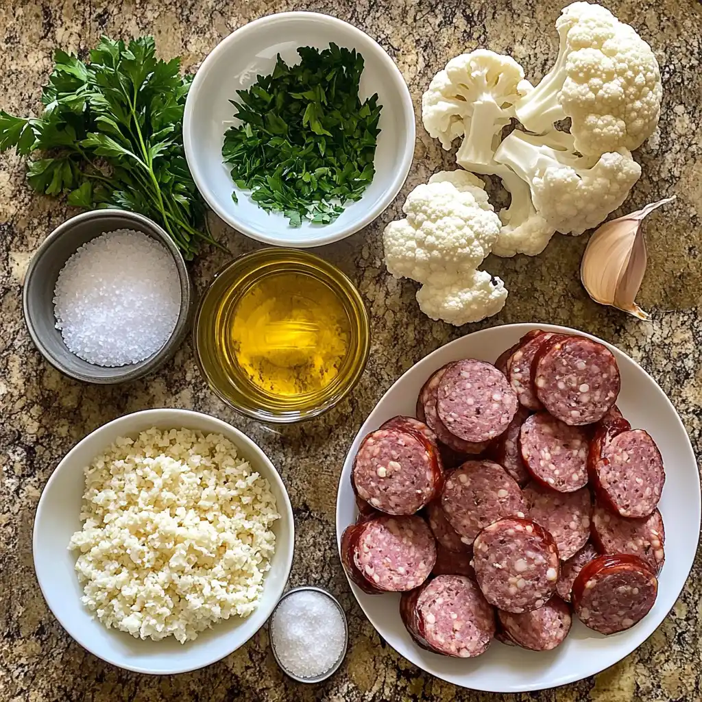 Sausage Cauliflower Rice Skillet