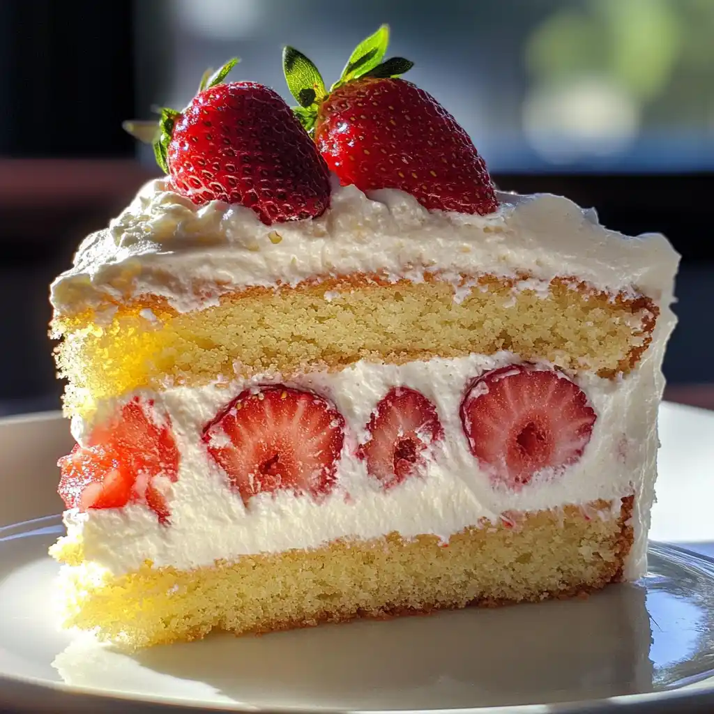 Strawberry Shortcake Birthday Cake