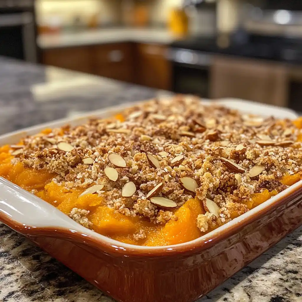 Sweet Potato Casserole with Almond Streusel: A must-try!