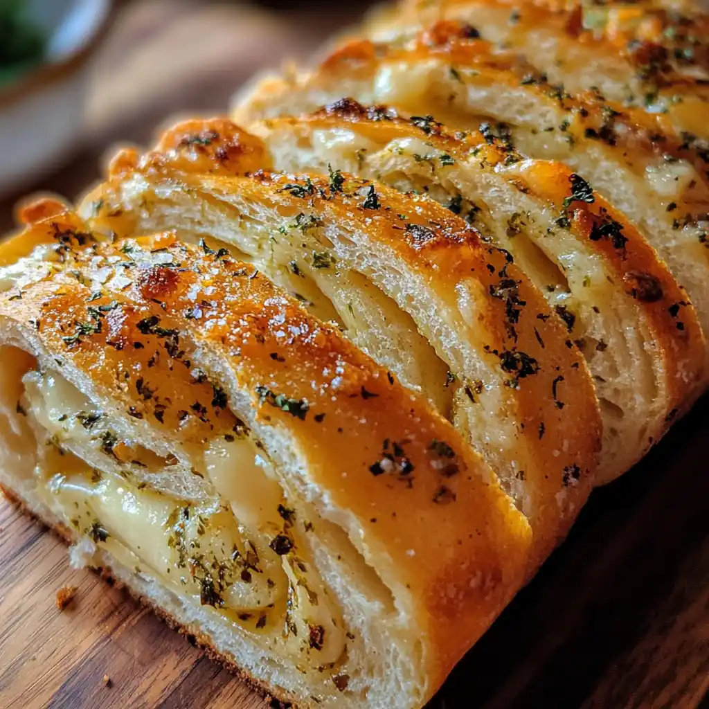 Swirled Garlic Herb Bread