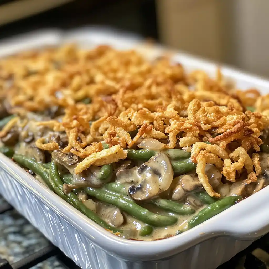 Traditional Green Bean Casserole: The perfect Thanksgiving side!