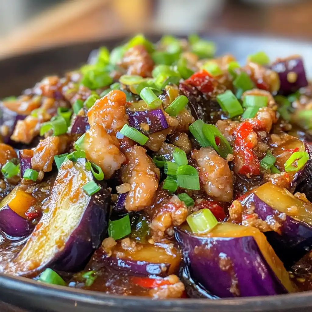 crisp eggplant with fish-fragrant sauce