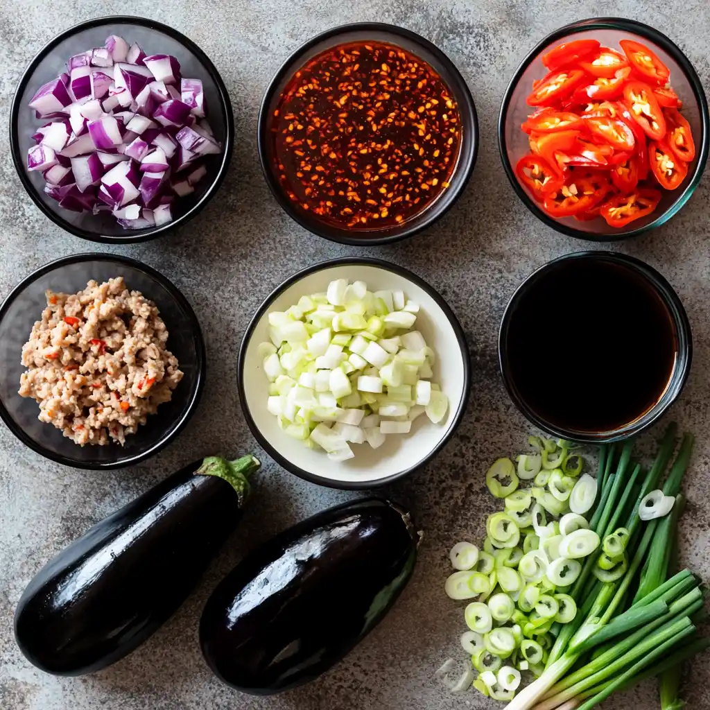 crisp eggplant with fish-fragrant sauce
