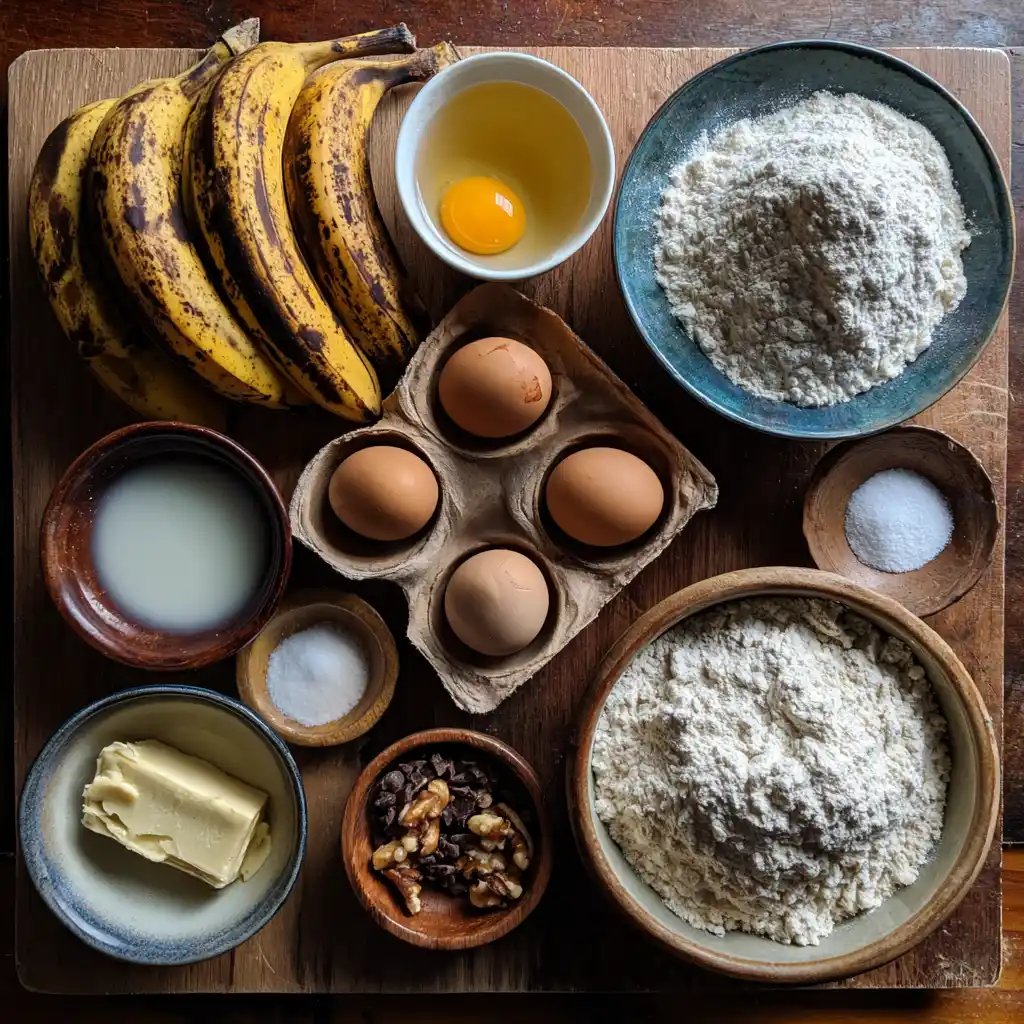 Banana Bread with Overripe Bananas