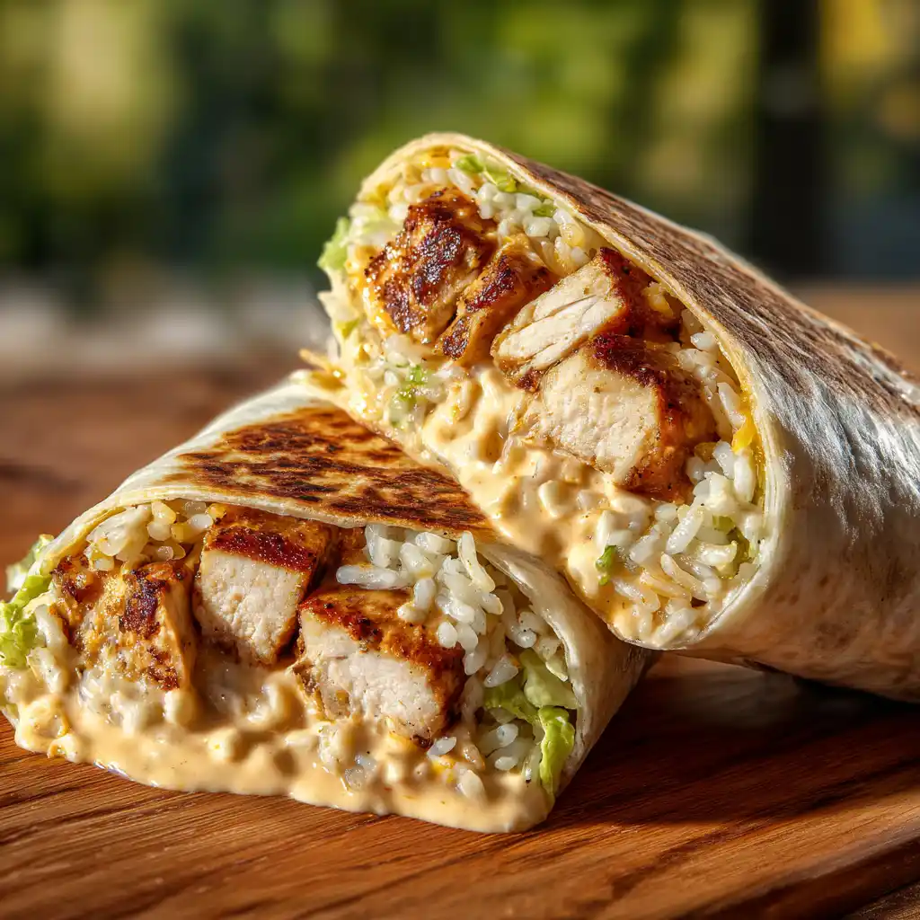 Easy Chipotle Ranch Grilled Chicken Burrito