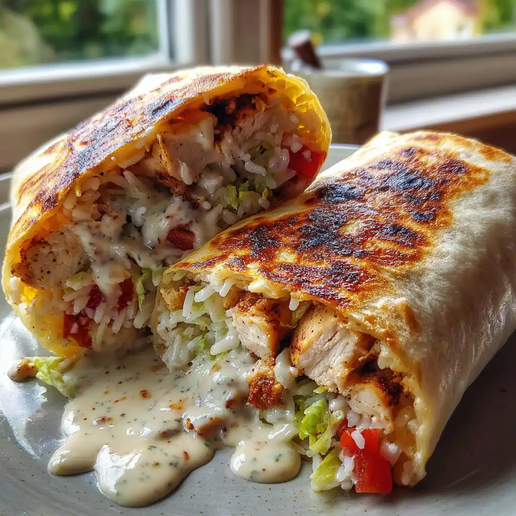 Easy Chipotle Ranch Grilled Chicken Burrito