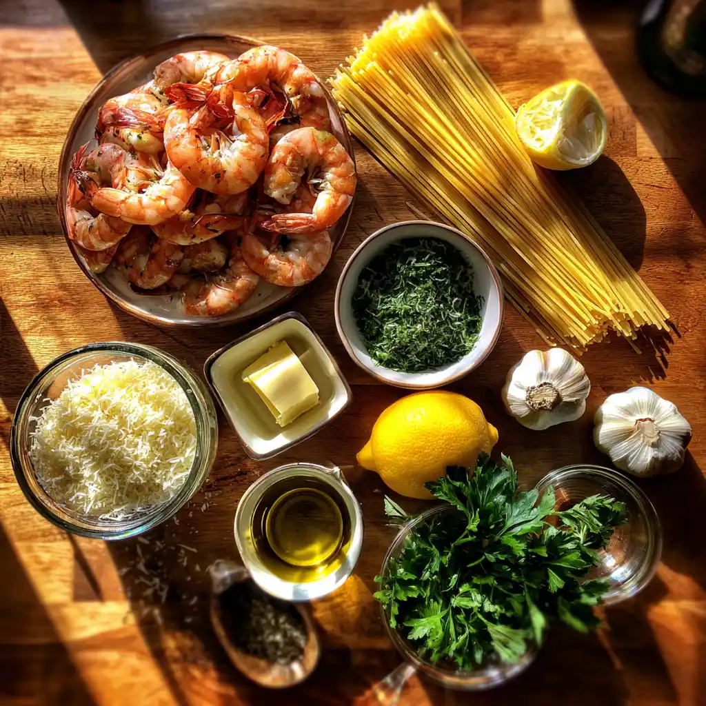 Garlic Butter Shrimp Pasta