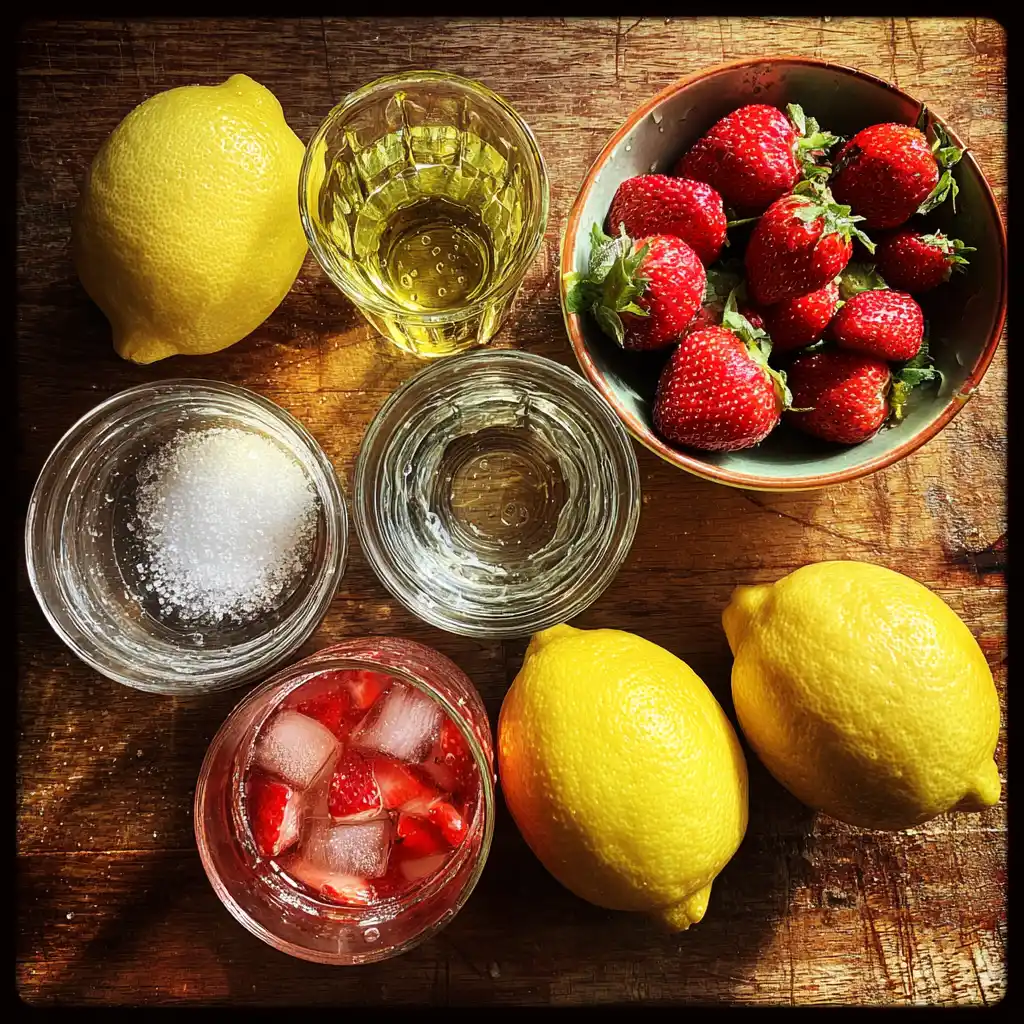 Homemade Strawberry Lemonade