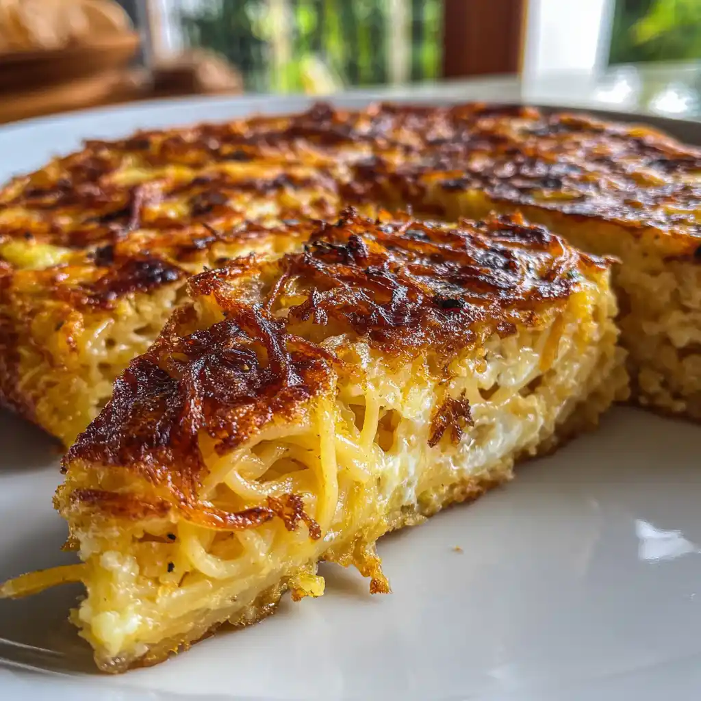 Leftover Spaghetti Frittata Skillet