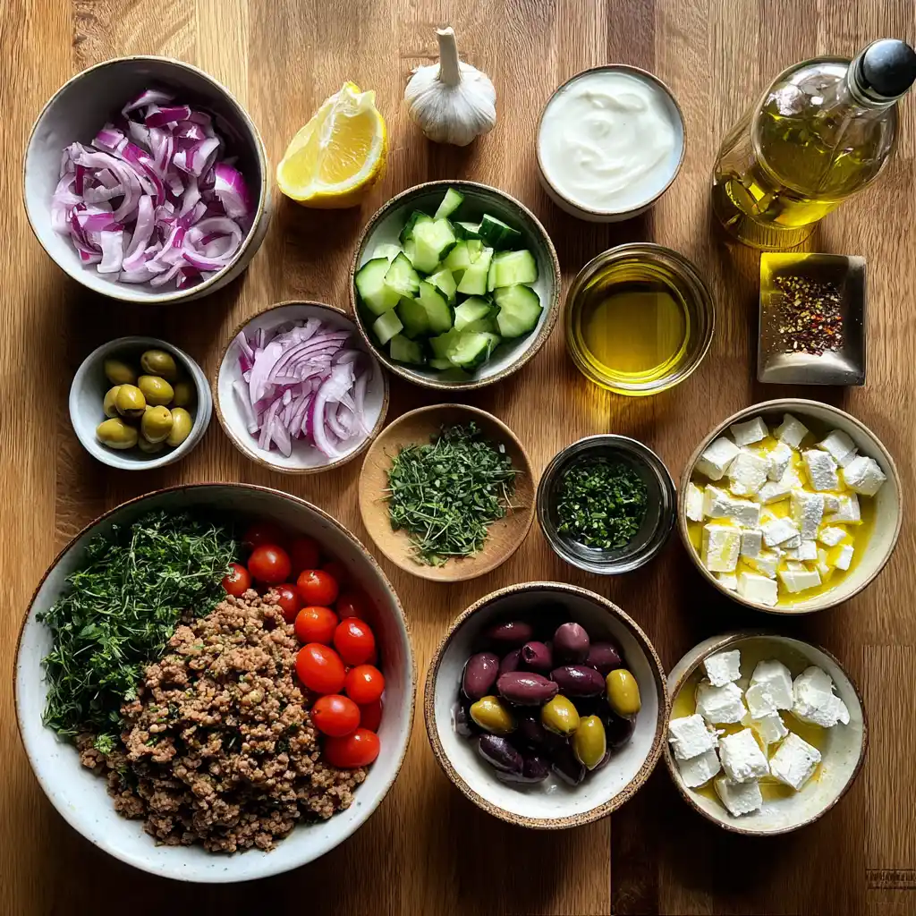 Mediterranean Burger Bowl