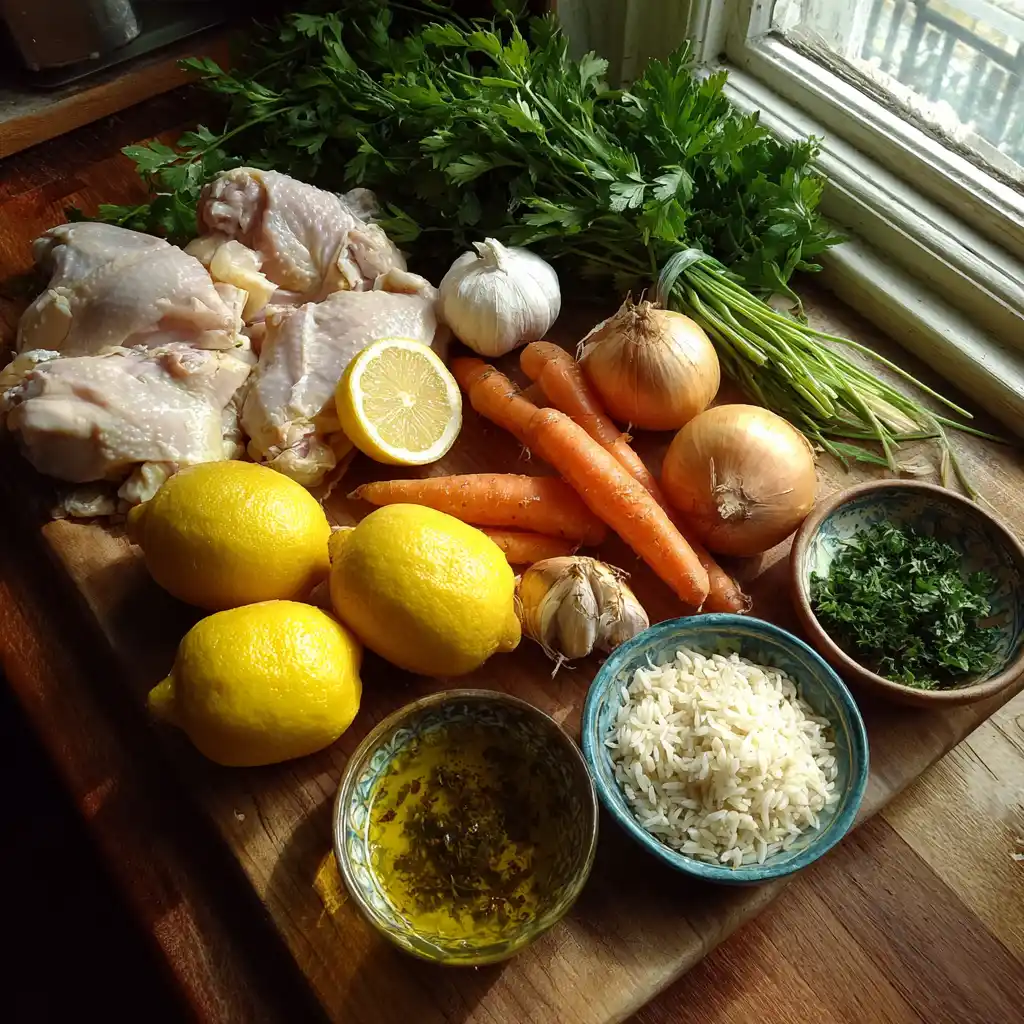 Mediterranean Lemon Chicken Soup