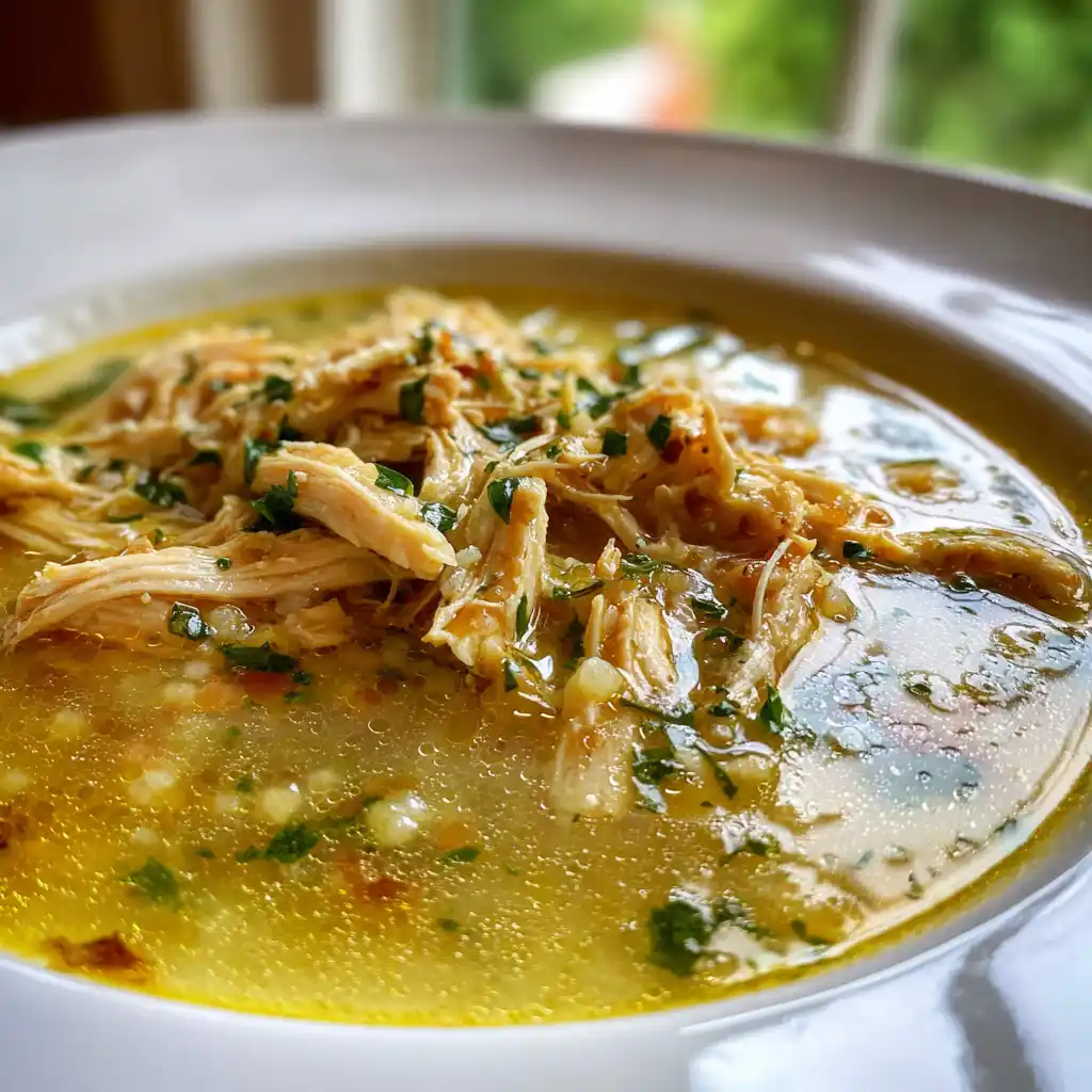 Mediterranean Lemon Chicken Soup