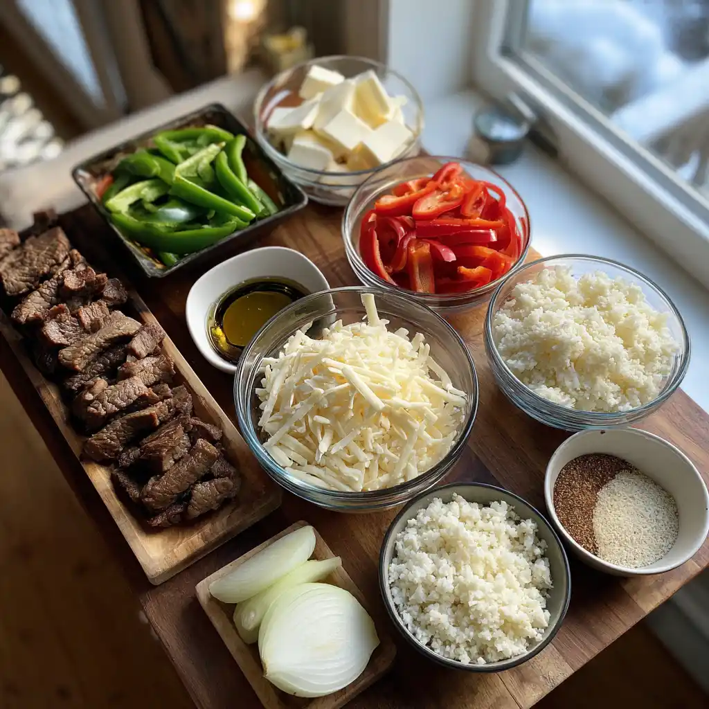 Philly Cheesesteak Bowls