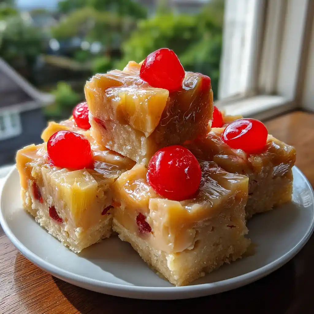 Pineapple Upside Down Cake Fudge (Sweet, Creamy & Tropical)