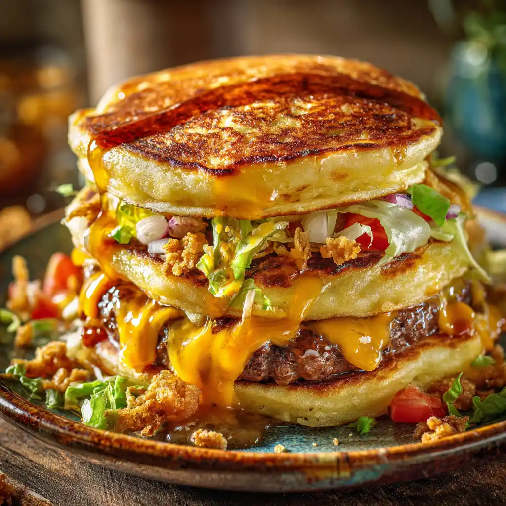 Smash Burger Pancakes (Savory, Crispy & Fun)
